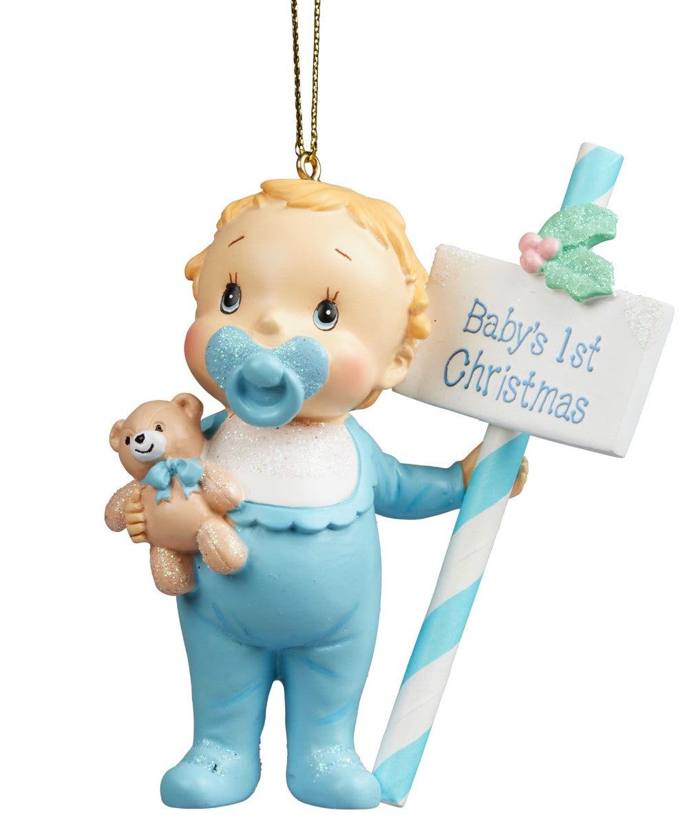 Baby's First Christmas Blue image 0