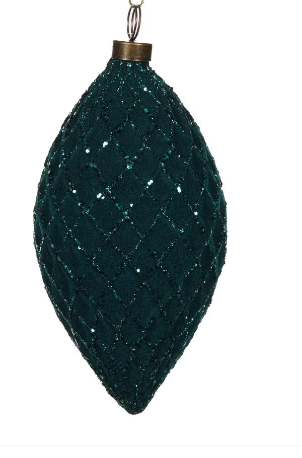 Teal Velvet Bauble image 0