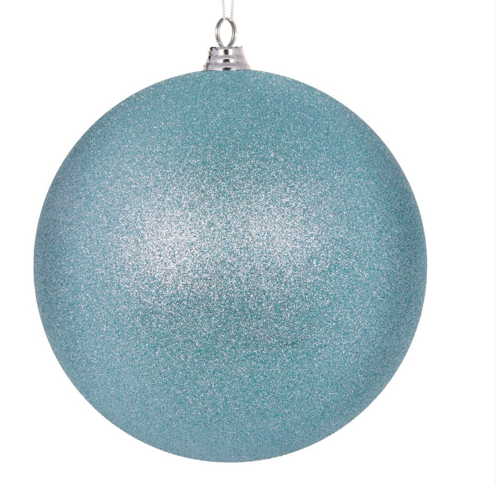 Large Blue Glitter Bauble image 0