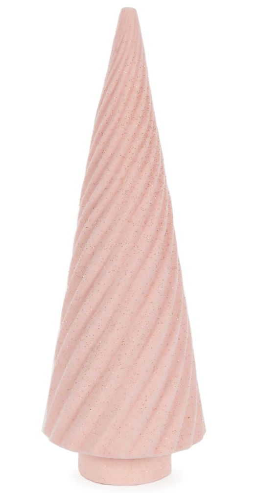 Pink Velvet Swirl Tabletop Tree image 0
