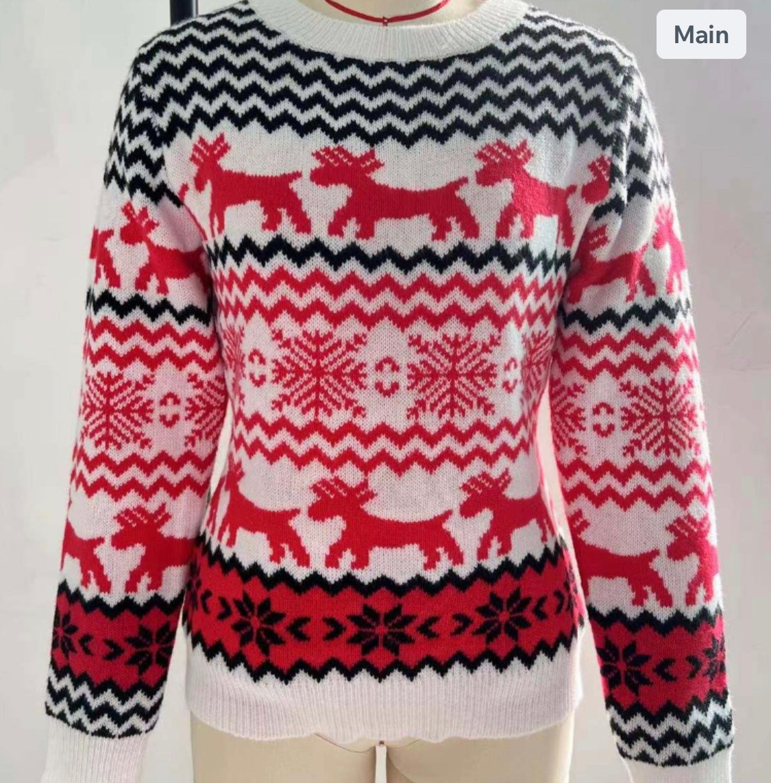 White Christmas Jumper LARGE image 2
