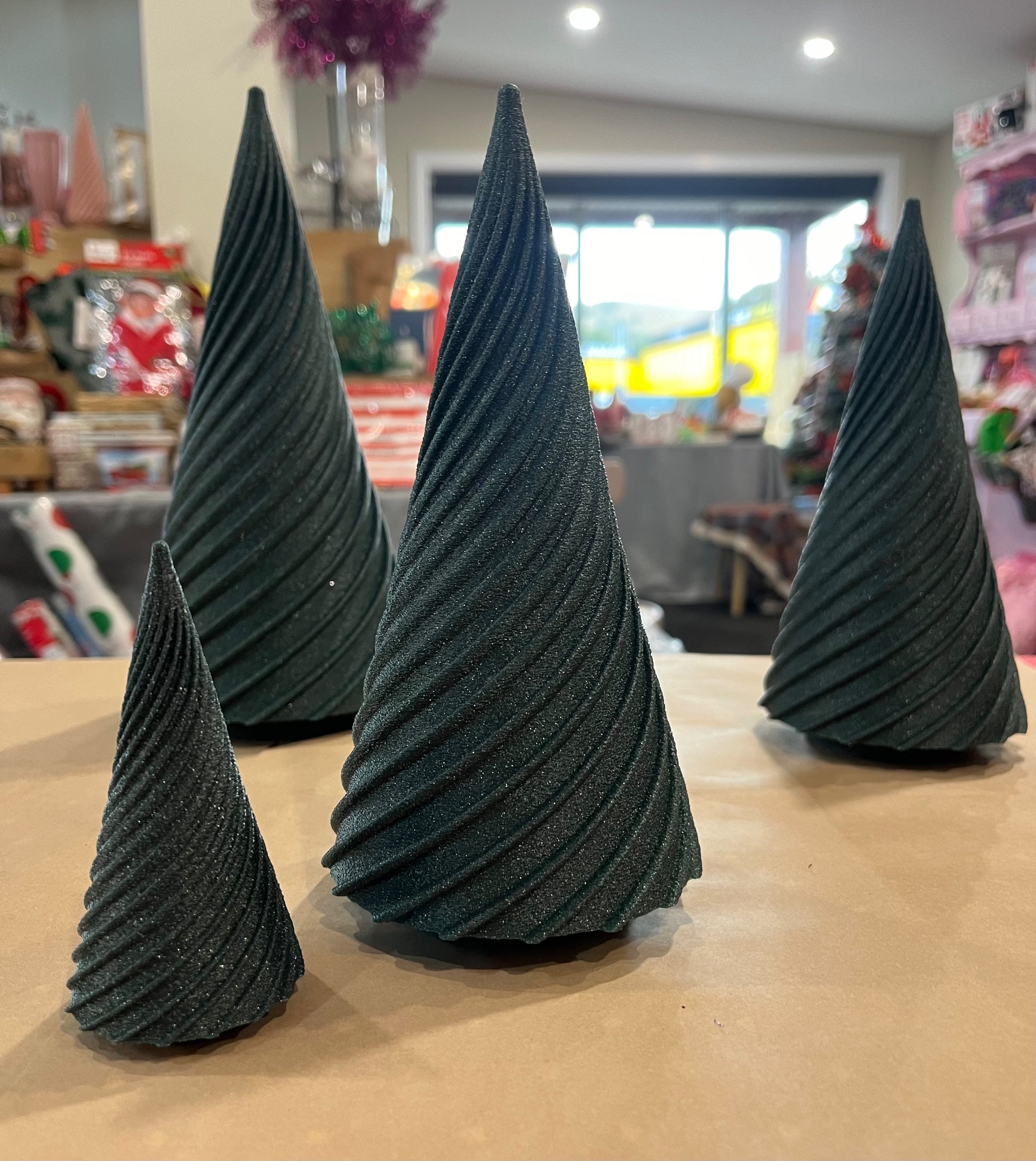 Mistletoe Green sparkle Tree Medium image 0