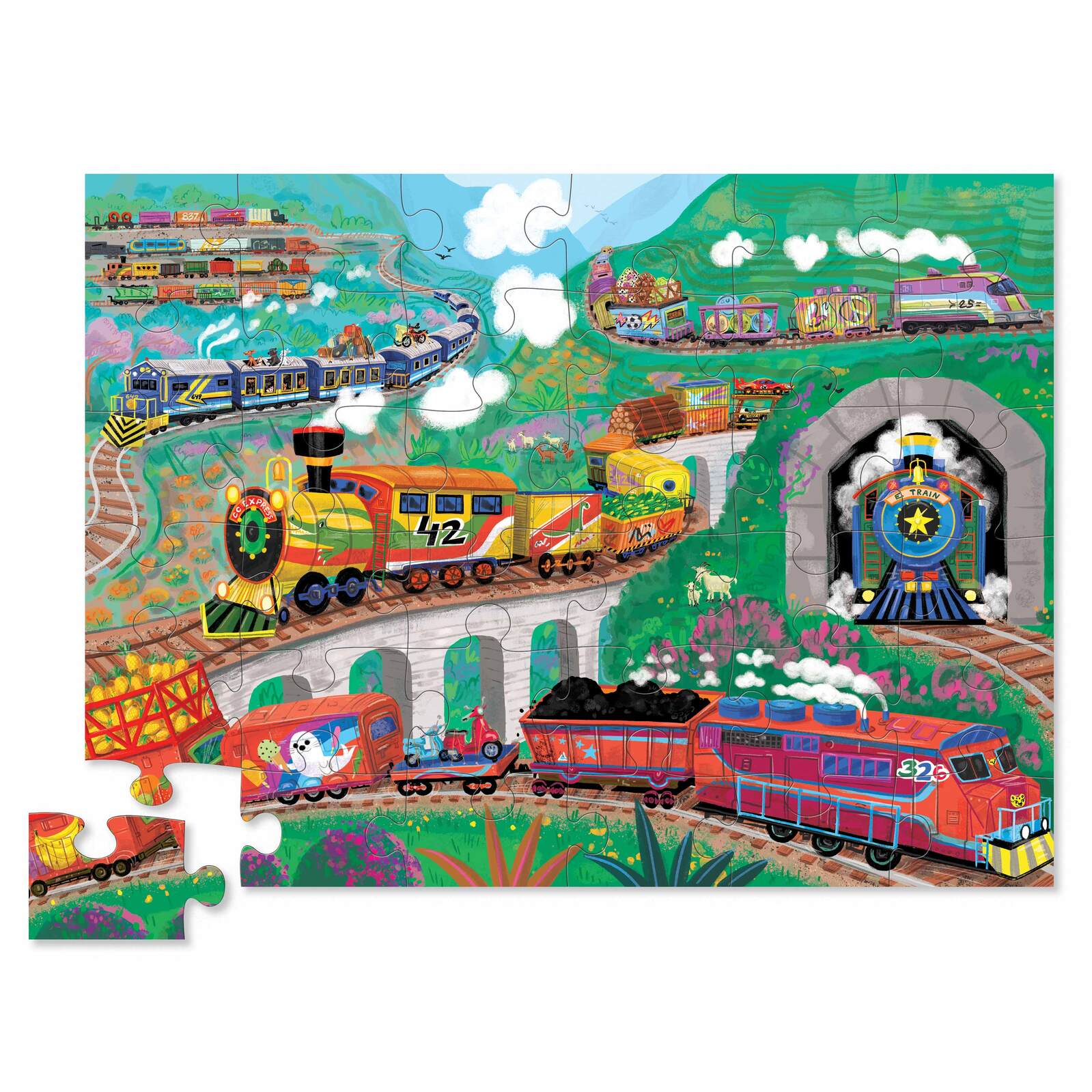 All Aboard Train Puzzle