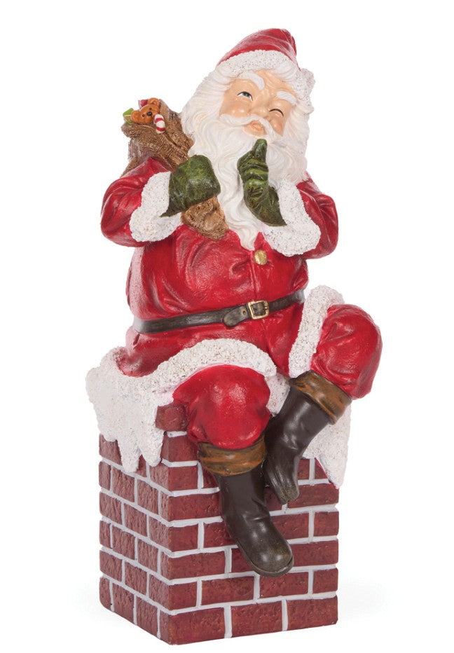 Santa on chimney