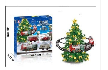 Train Set Around the Tree