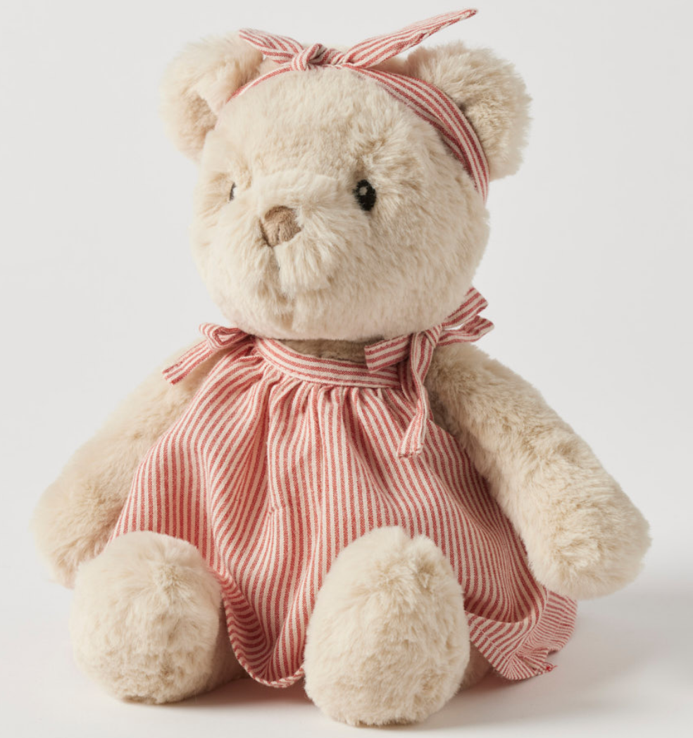 Vintage plush teddy bear soft toy for baby gift and nursery decor Australia