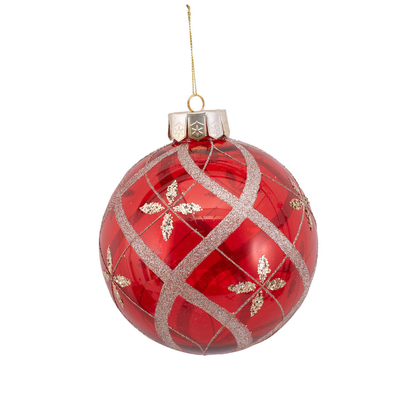 Red Shatterproof bauble (15cm)