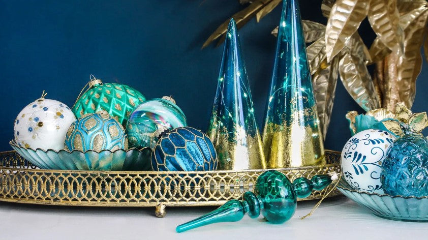 Green Hanging ornament Peacock image 1