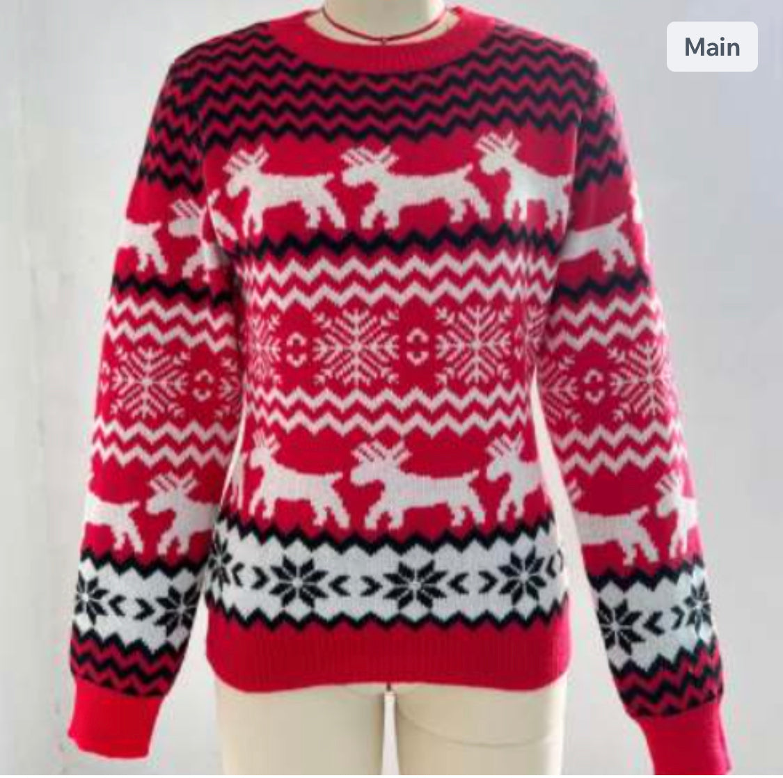 Red Christmas sweater MEDIUM  image 2