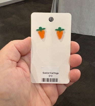 Carrot Earrings (Stud) image 0