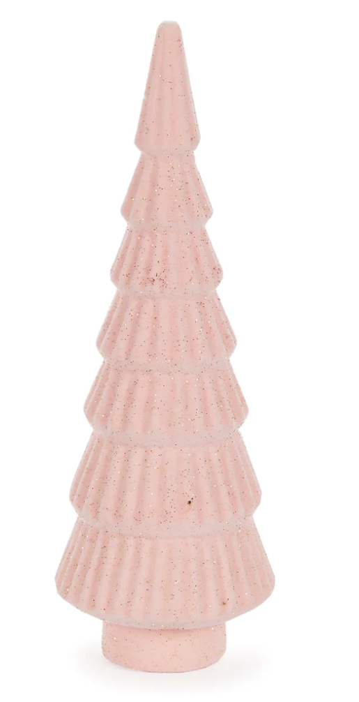 Pink Velvet Layered Table Top Tree image 0