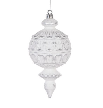 White & Silver Aztec Finial image 0
