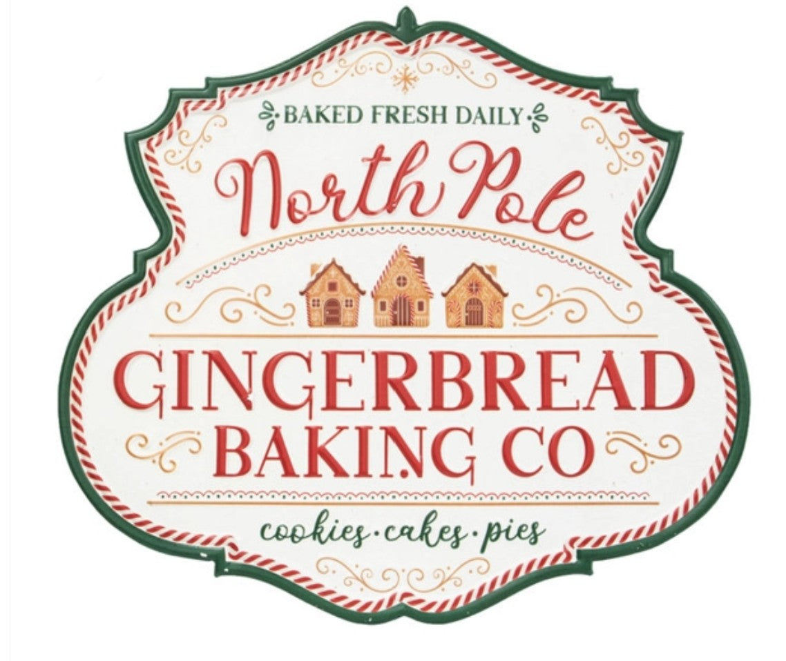 Metal North Pole sign