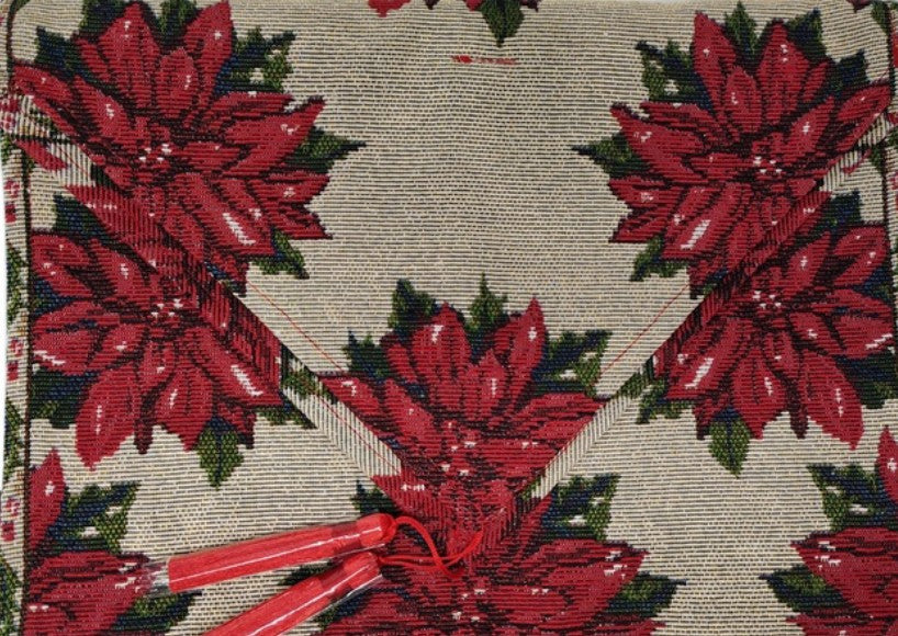 Poinsettia Red Table Runner